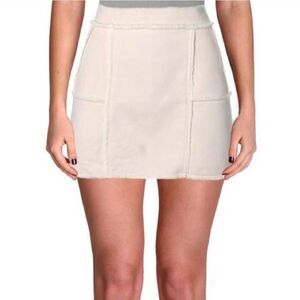 JOA Los Angeles Faux Suede Shearling Lined Mini Skirt Size Medium